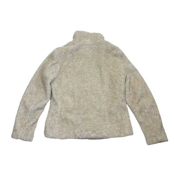 *PENDLETON Jacket Womens Medium Sherpa Fleece Full Zip Plaid Lining Fuzzy Coat - Picture 5 of 8